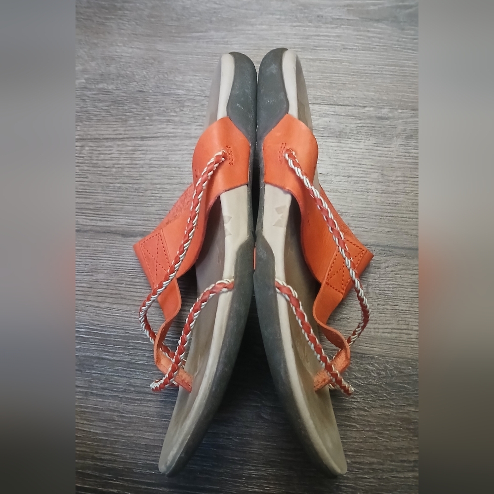 Merrell Thong Sandals Amber Lychee Coral Orange Sandals Travel Comfort Size 8 - Picture 5 of 7